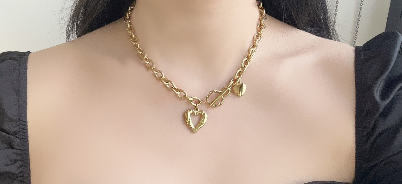 Heart Wing Chain Necklace