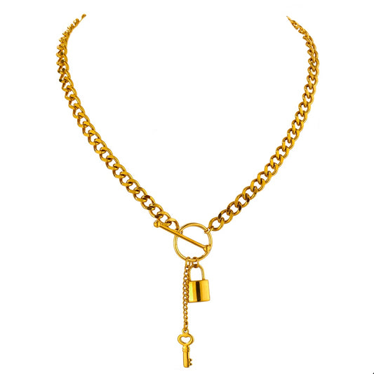 Key Lock Necklace
